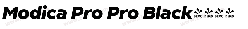 Modica Pro Pro Black字体转换